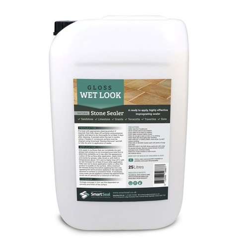 Wet look protective stone - wet,